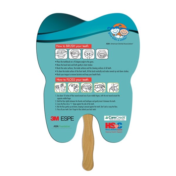 Tooth Stock Shape Fan - Paper Products