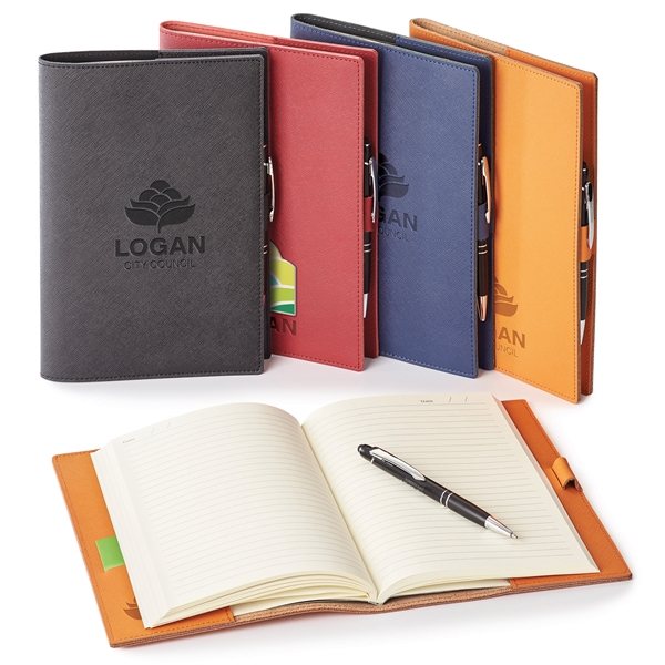 Toscano Genuine Leather Refillable Journal Notebook Combo
