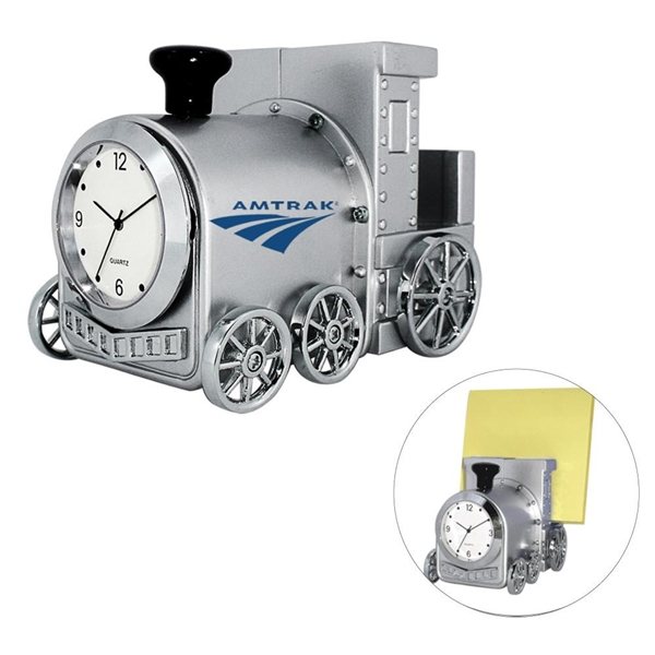 Memo Holder Train Clock