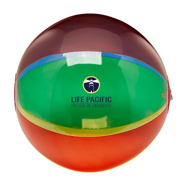 Translucent 16 Multi - Color Round Beach Ball