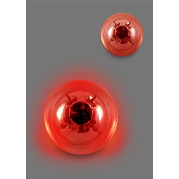 Translucent Bouncen Blink Lighted Ball with Two Red LEDs