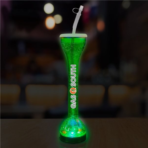 Transparent Green LED Yard Glass