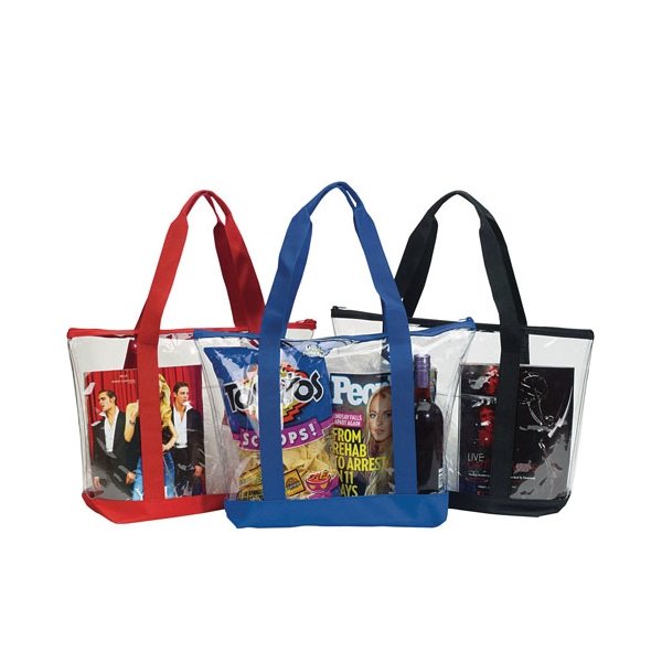Transparent Zippered Tote