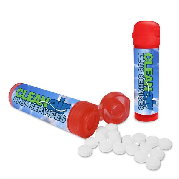 Translucent Red Tube Mints