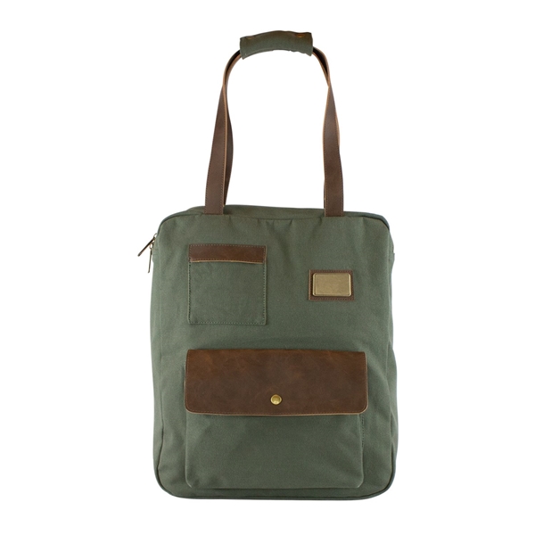 Turlee Tote(TM) Green Canvas Bag