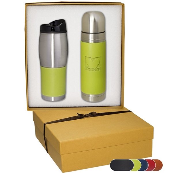 Tuscany(TM) Thermal Bottle Tumbler Gift Set