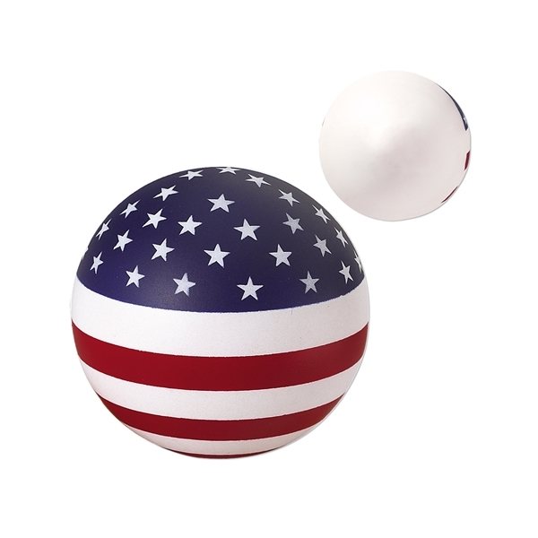 USA Patriotic Round Ball Stress Reliever