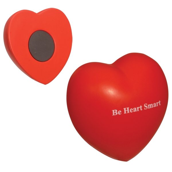 Valentine Heart Stress Ball Magnet - Stress Relievers