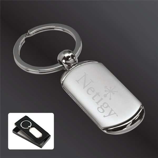 VILLANOVA ROUNDED RECTANGULAR KEY TAG