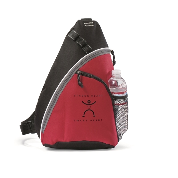Red Modern Sling Backpack
