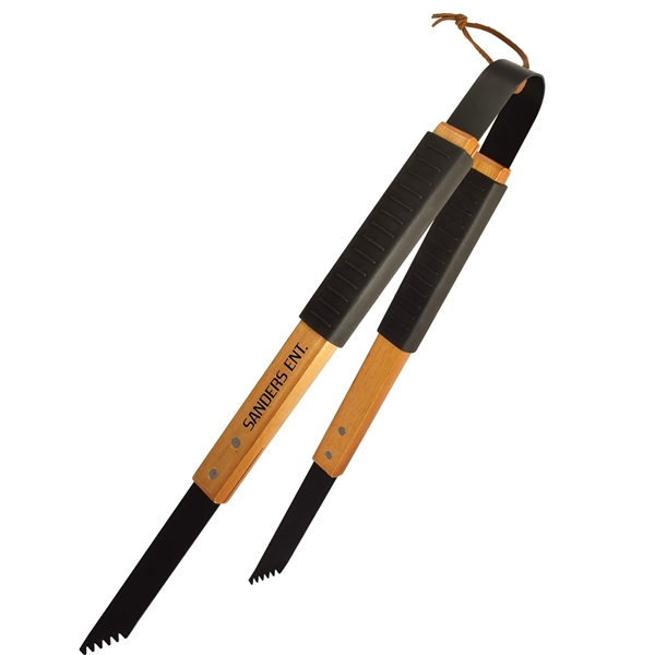 Promotional Wood Barbeque (BBQ) Tongs