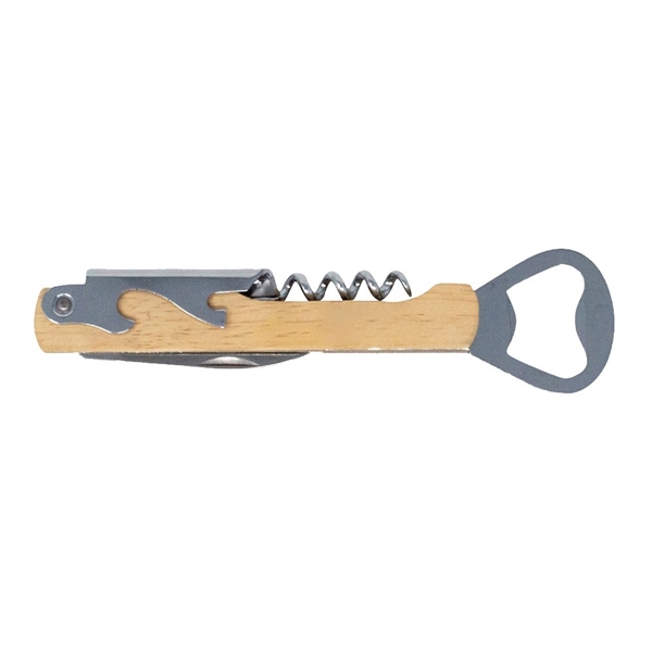 Wood Bottle Opener Bottle Opener Corkscrew Combo