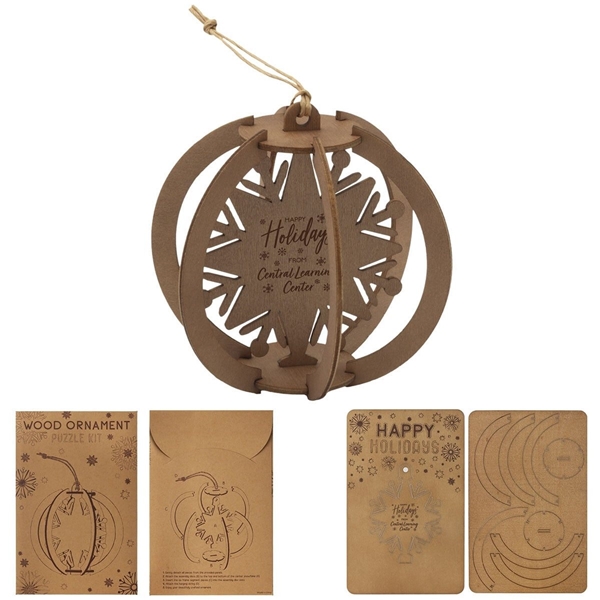 Wood Puzzle Ornament Kit