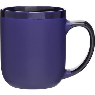 16 oz Modelo Mug - Matte Cobalt Blue/Glossy Cobalt Blue