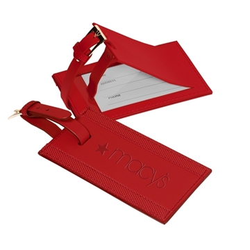 Leeman Majestic Leather Luggage Tag