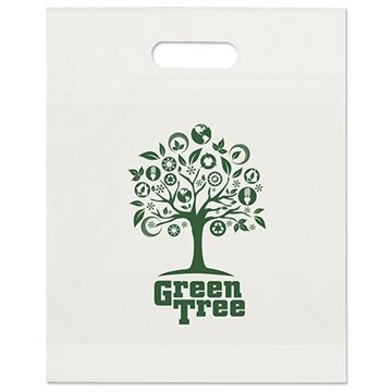 Plastic Eco Die Cut Handle Bag 12" X 15"