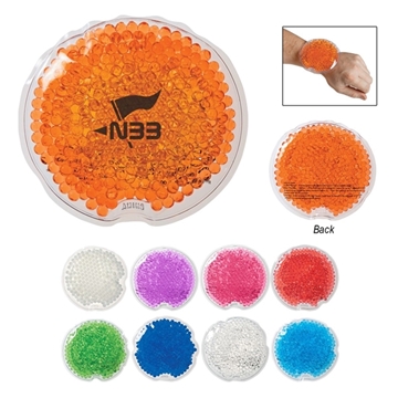 a group of reusable small round gel beads hot / cold pack