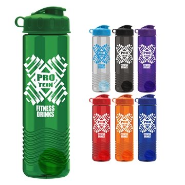 24 Oz Tritan Salute Shaker Bottle - Drink-Thru Lid - Water Bottles