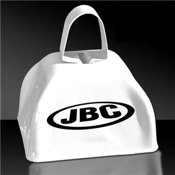3" White Metal Cowbell