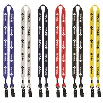 Sample - Promotional 3/4 2-Ended Polyester Lanyard with Metal