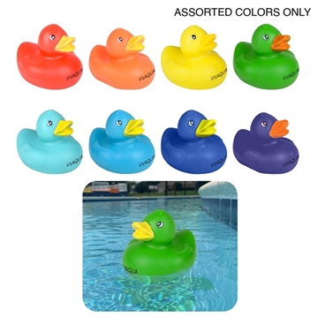 Colorful Floating Rubber Duckies