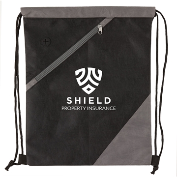 Promotional Apex RPET Non-Woven Drawstring Backpack $3.05