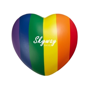 b.free Rainbow Pride Heart Shape Stress Ball