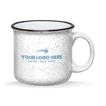 White Campfire Ceramic Mug 15 oz