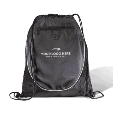 Polyester Multi Color The Peek Drawstring Cinch Backpack 14 X 17