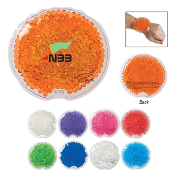 a group of reusable small round gel beads hot / cold pack