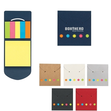 a group of pocket case flags sticky notes