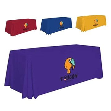 6 ft. Trade Show Table Cover - 3-Sided - Full Color Print