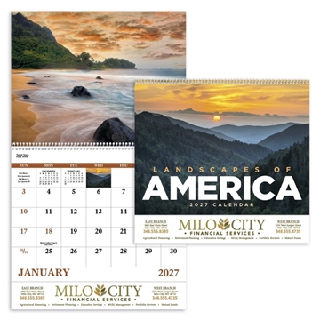 Landscapes Of America - Spiral Calendar