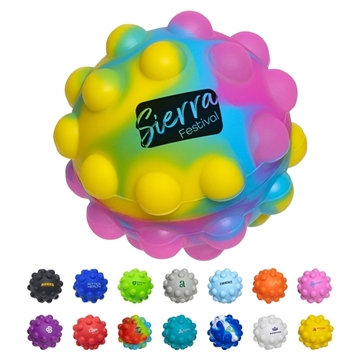 aerial view a group of push pop bounce ball, image 1 of 5