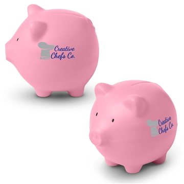 Pig Bank Shaped Ball Stress Reliever