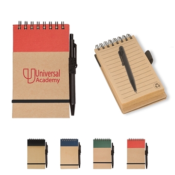 Pocket Note Jotter Notebook & Pen 3" X 5"