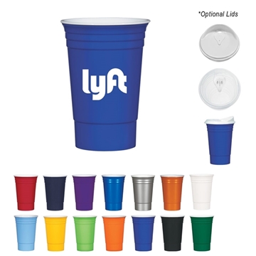 a group of tri - edge(tm) reusable double - wall party cup
