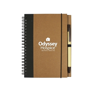 Prime Line Contrast Paperboard Spiral Notebook & Pen 5.5" x 7.125"