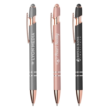Ellipse Rose Gold Pen with Stylus