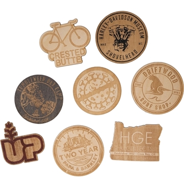 Wood Stickers 3" x 3"