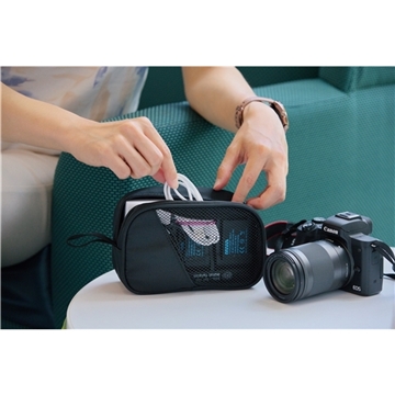 AeroLOFT® Jet Black Tech Organizer Mesh Pouch