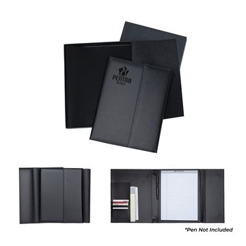 Bettoni® Atrani Bonded Leather Letter Size Padfolio