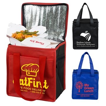 8 W x 8-1/2 H - Super Frosty Insulated Cooler Lunch Bag