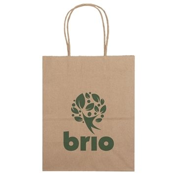 Paper Recyclable Gift Tote Bag 7.75" X 9.75"