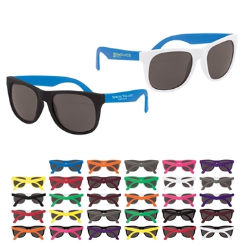 Two Tone Rubberized Sunglasses