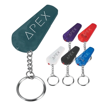 Whistle Flashlight Keychain