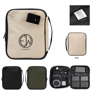 Hudson Rpet Leatherette Tech Organizer