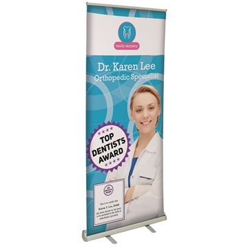 33.5" Value Retractor Polypropylene Banner Kit