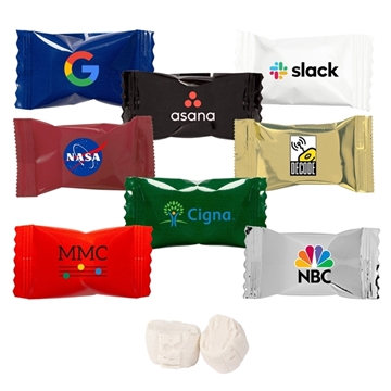 4 Color Process Wrapped White Buttermints