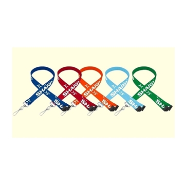 5/8" Flat Lanyard w/ Sew on Breakaway